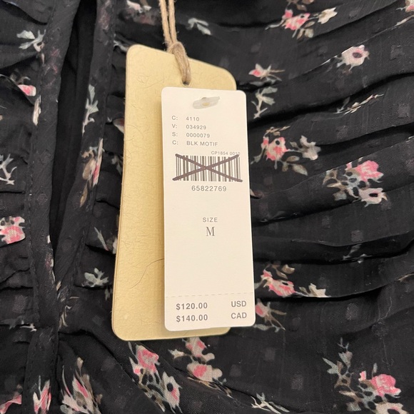 Anthropologie Let Me Be ruched floral top - Picture 5 of 5